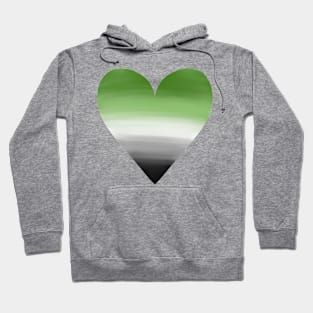 Aromantic Pride Heart Hoodie